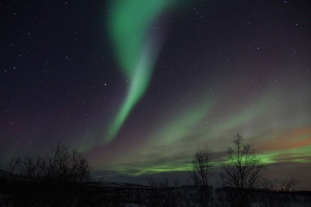 Northern Lights (Aurora Borealis), Lapland, Sweden, (Photo: MartinStr)
