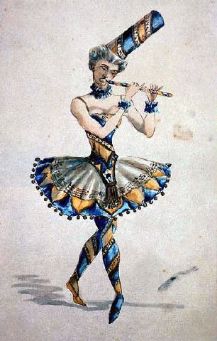 Иван Александрович Всеволожский (1835–1909) ,Эскиз костюма для балета “Щелкунчик»