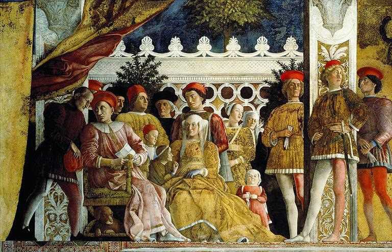 Андреа Мантенья, Фреска в Камере дельи Спози. 1474. Мантуя